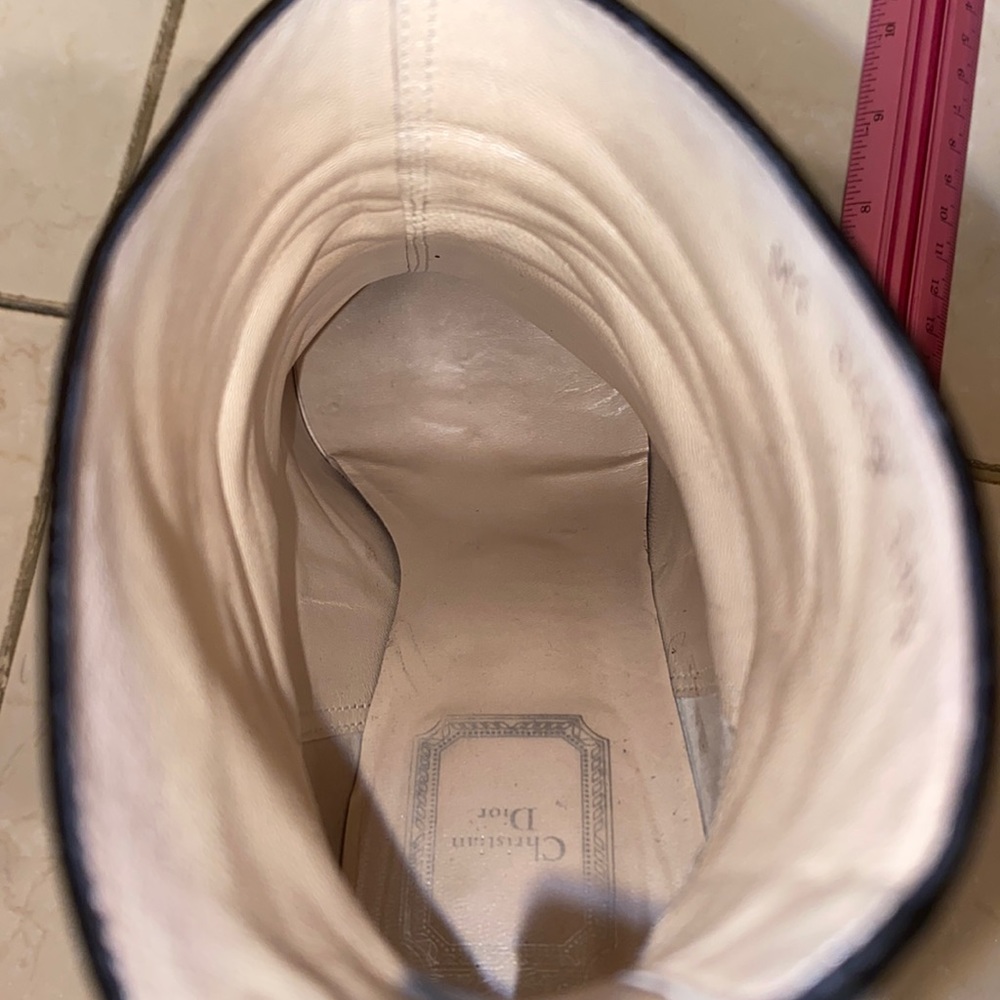 CHRISTIAN DIOR Graphic Suede Bootie - Picture 8 of 8